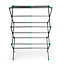 Beldray Expandable Blue Silver effect 3 tier Foldable Laundry Airer, 7m