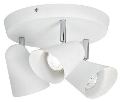 BELLA MATT WHITE 3 SPOTLIGHT PLAT