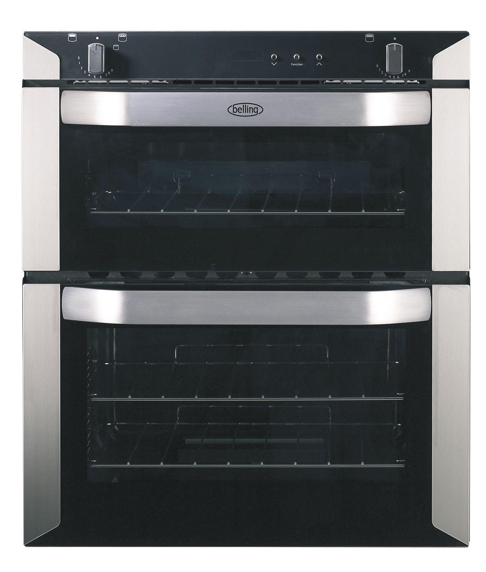Belling 444449597 Black Double Double Oven DIY at B&Q