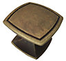 Bellini Zinc alloy Bronze effect Square Furniture Knob