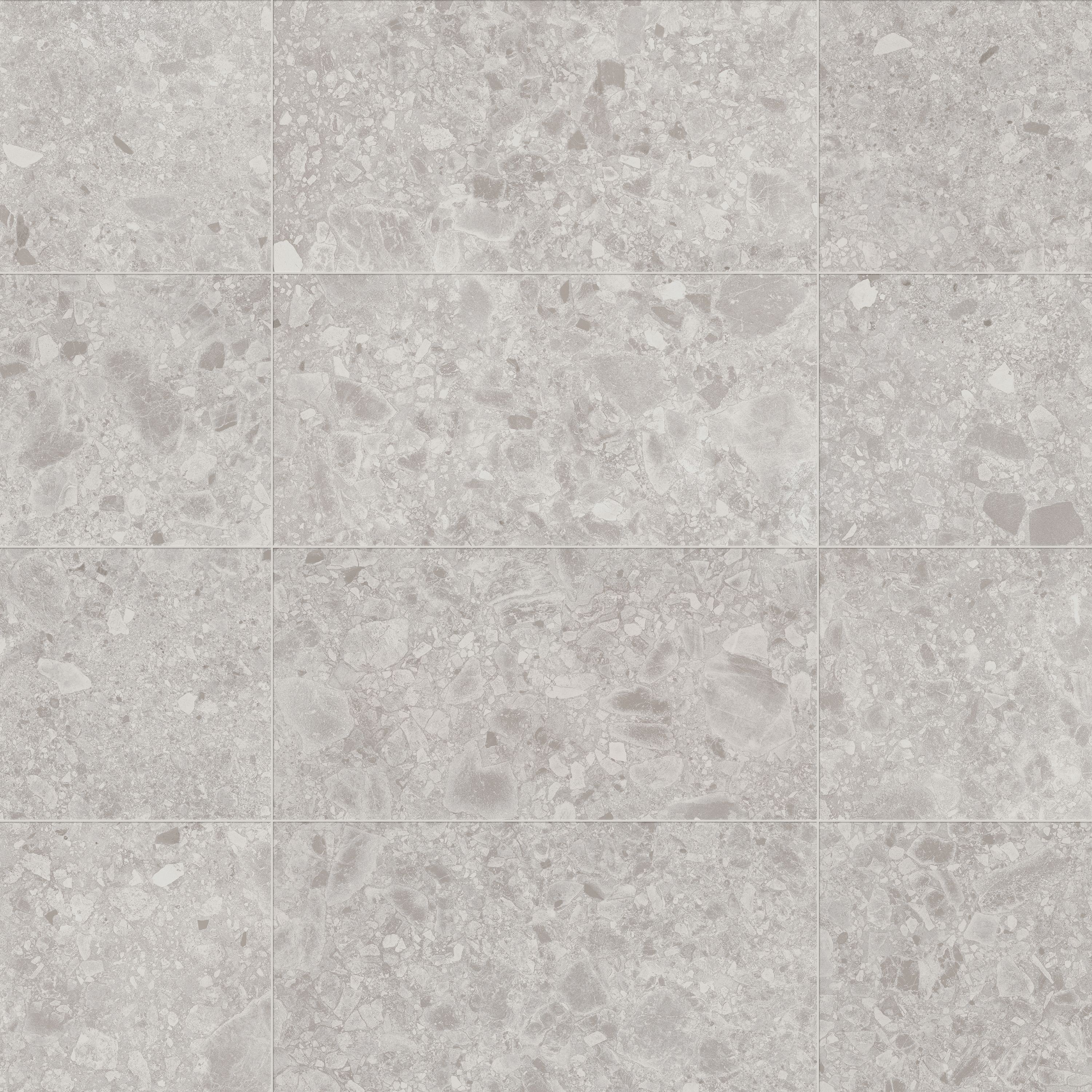 Belukha Grey Matt Stone effect Porcelain Indoor Wall & floor Tile, Pack of 3, (L)600mm (W)300mm