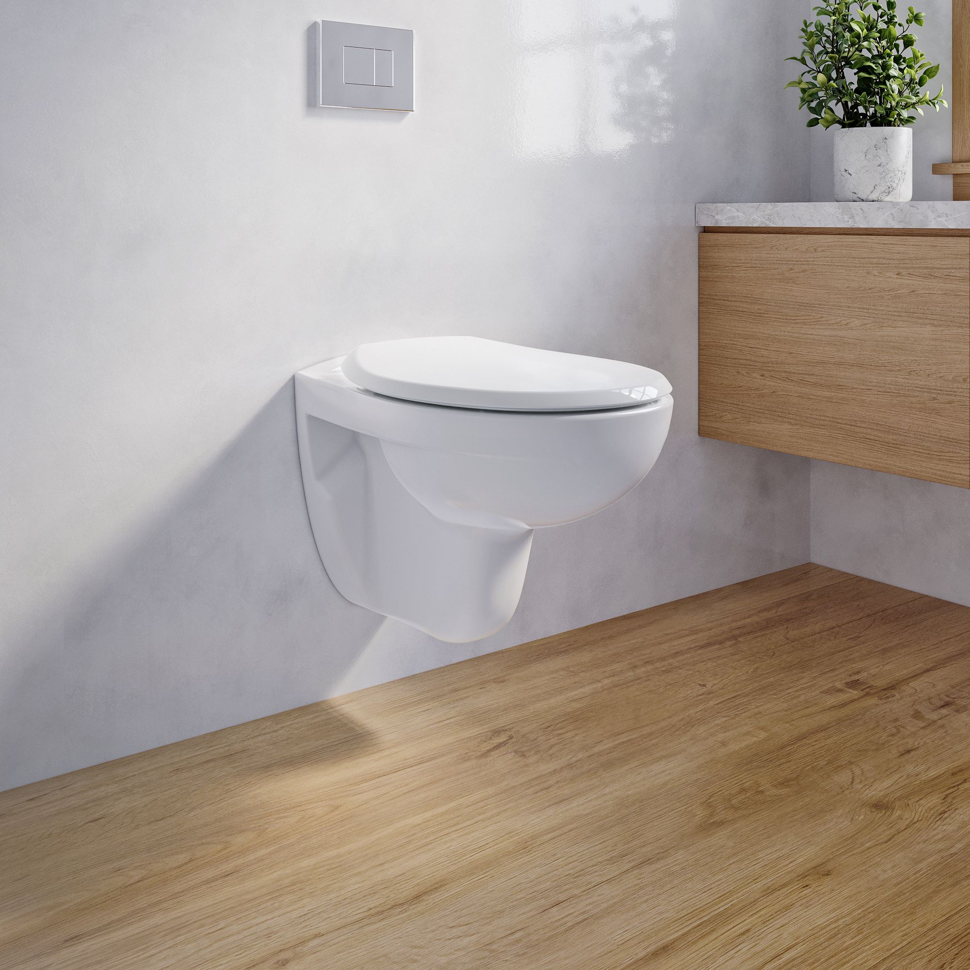 Bemis Buxton Ultra-Fix White Standard close Toilet seat