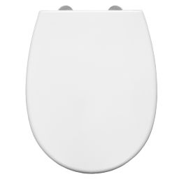 Bemis Click & Clean Silent White Lift off Standard Soft close Toilet seat