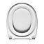 Bemis Click & Clean Silent White Lift off Standard Soft close Toilet seat
