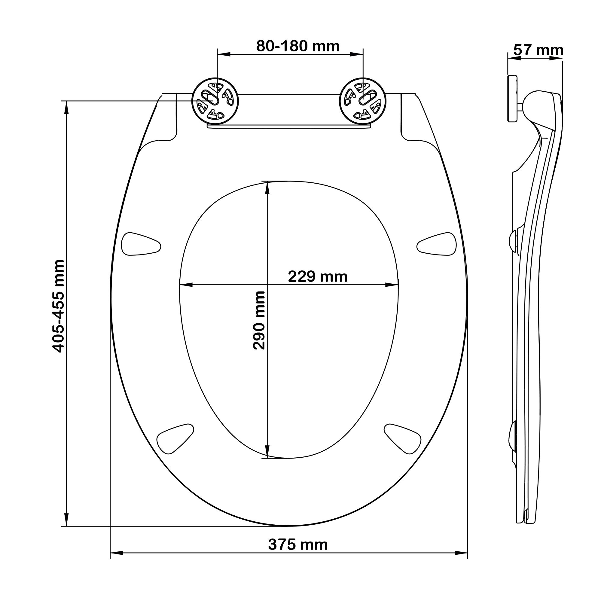 Bemis Click & Clean Slim White Standard Soft close Toilet seat