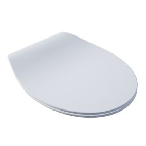 Bemis Click & Clean Slim White Top fix Soft close Toilet seat