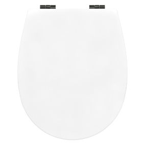 Bemis Hudson White Standard Soft close Toilet seat