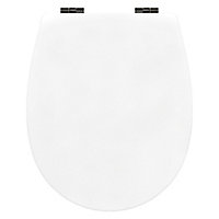 Bemis Hudson White Ultra-Fix bottom fix Soft close Toilet seat
