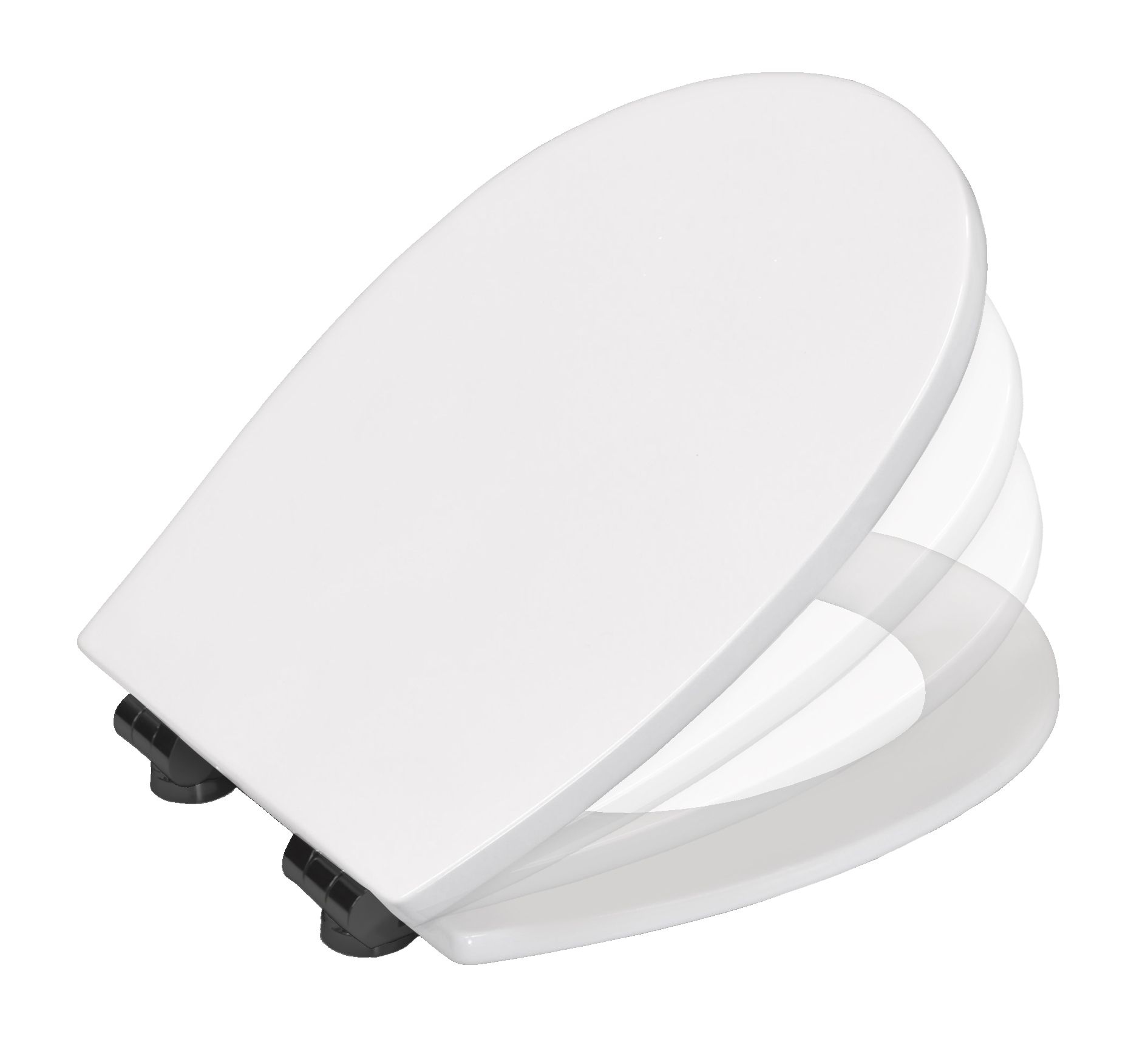 Bemis Hudson White Ultra-Fix bottom fix Soft close Toilet seat