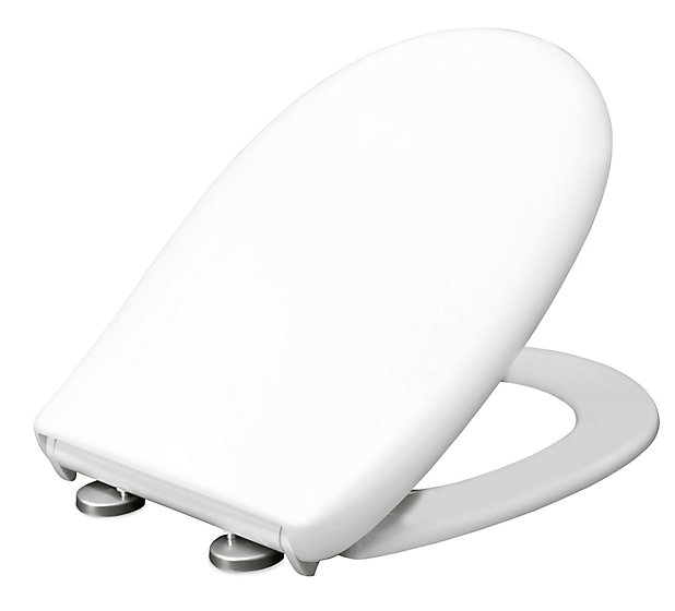 Bemis Push N Clean White Sta Tite Top Fix Standard Soft Close Toilet Seat Diy At B Q - How To Fix Bemis Whisper Close Toilet Seat