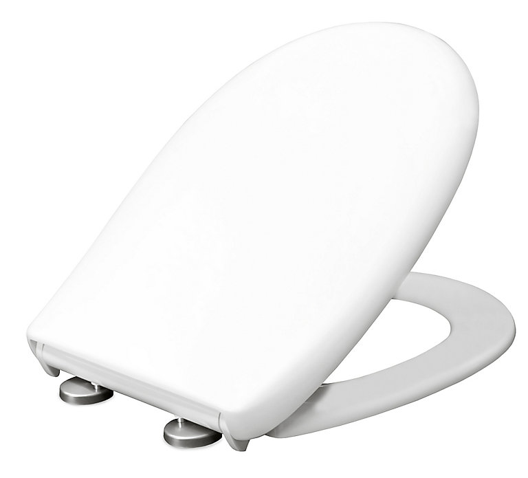 Bemis Push N Clean White Sta Tite Top Fix Standard Soft Close Toilet Seat Diy At B Q - How To Tighten Bemis Soft Close Toilet Seat