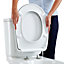Bemis Push n'Clean White Standard Soft close Toilet seat