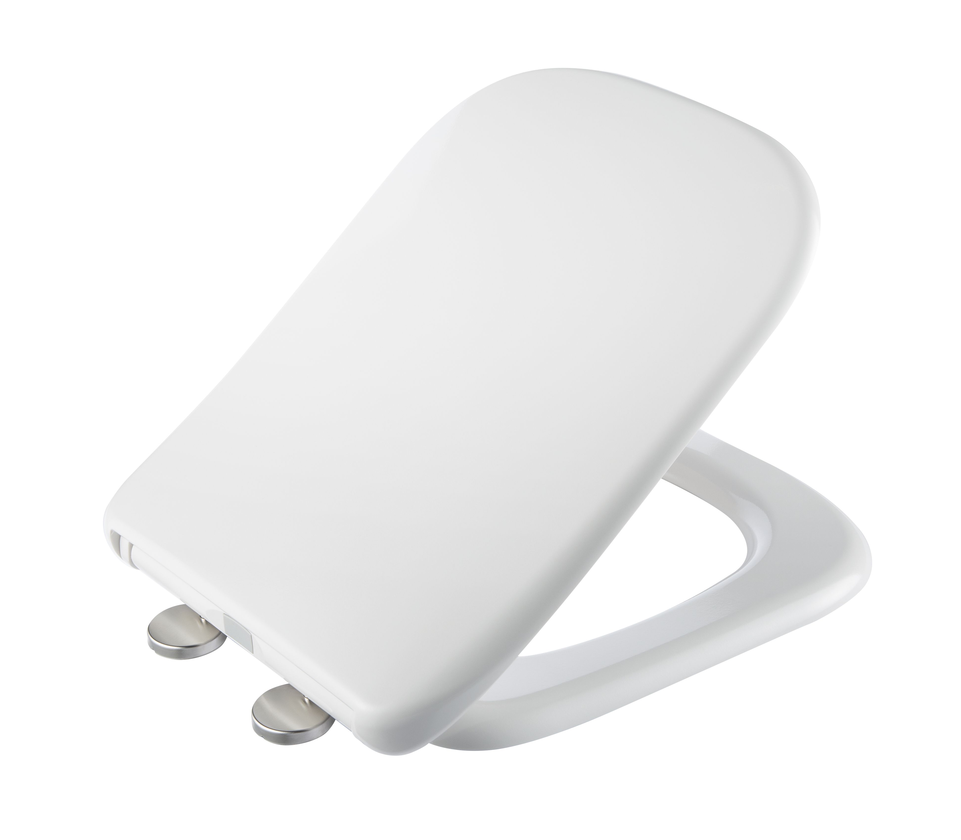 Bemis Teramo White Standard Soft close Toilet seat at B&Q