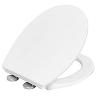 Bemis Treviso White Sta-tite top fix Soft close Toilet seat