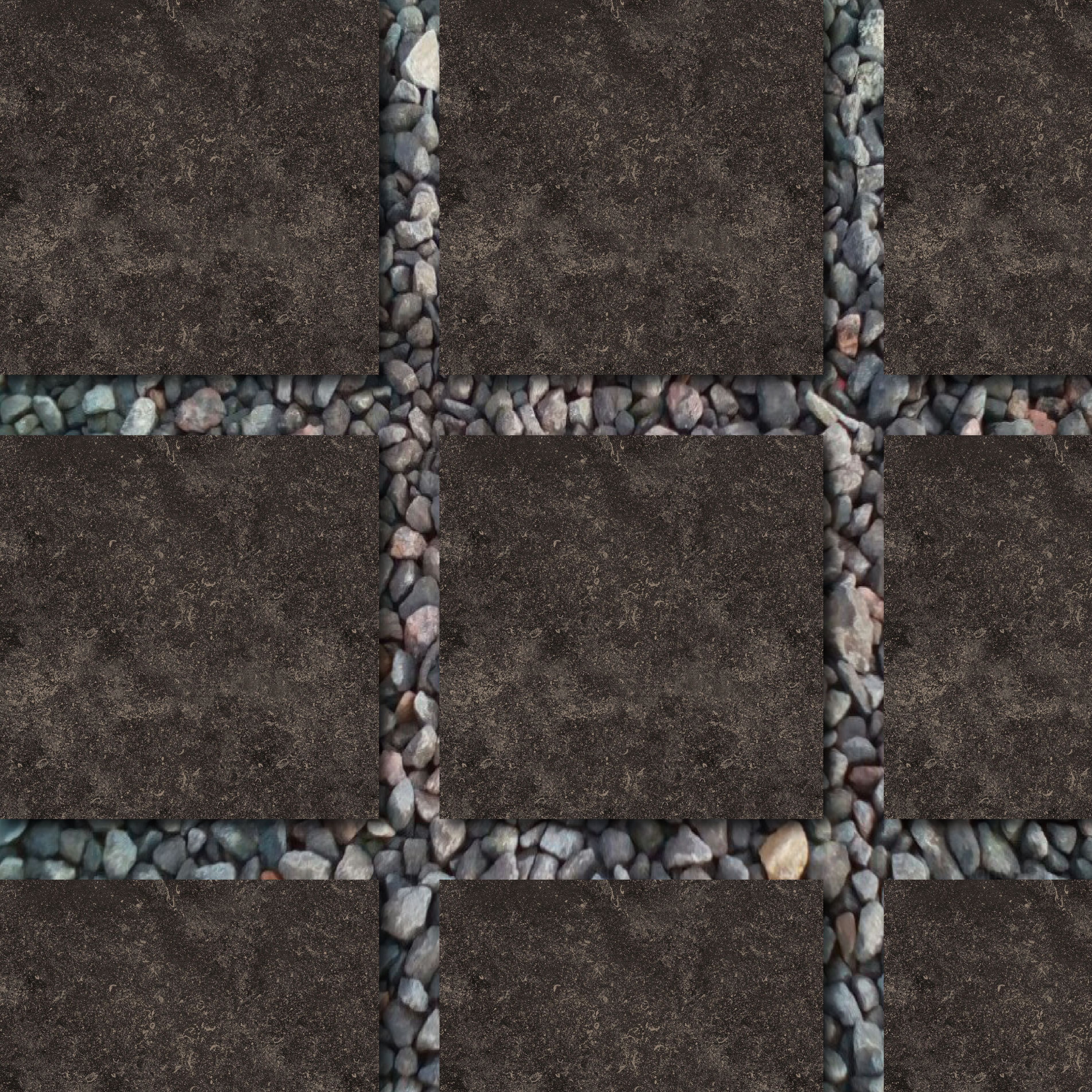 Benelux Black Matt Stone effect Porcelain Outdoor Floor Tile, Pack of 2, (L)600mm (W)600mm