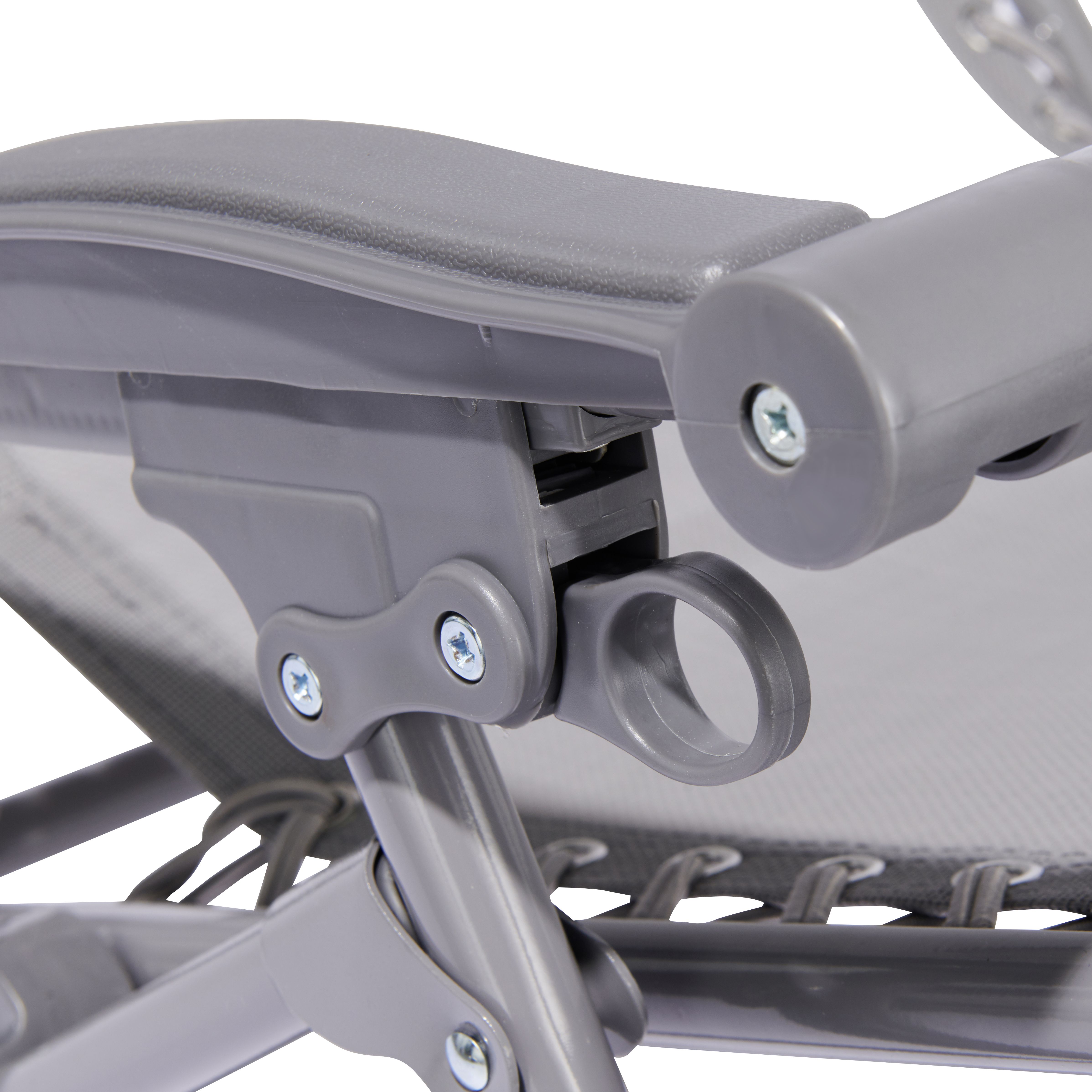 Bergama Grey Metal Sun Lounger Diy At B Q