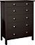 Bergen Coffee MDF 6 Drawer Chest of drawers (H)1058mm (W)804mm (D)410mm