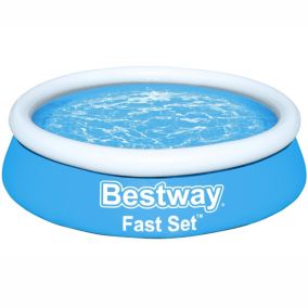 Bestway Fast Set™ Plain PVC Family lounge pool (W) 1.83m x (L) 1.83m