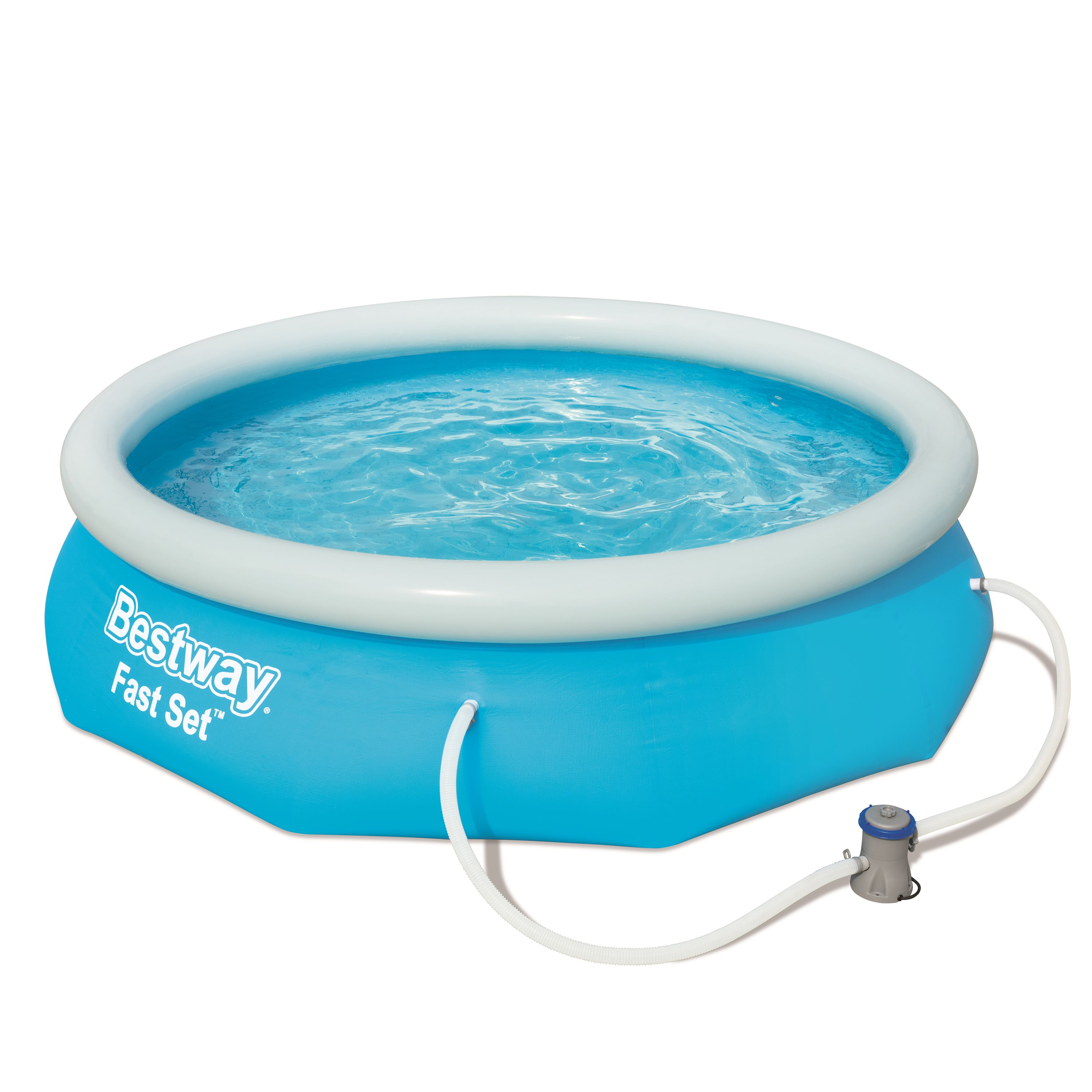 Bestway Fast set Polyvinyl chloride (PVC) Pool (W) 3.05m x (L) 3.05m ...