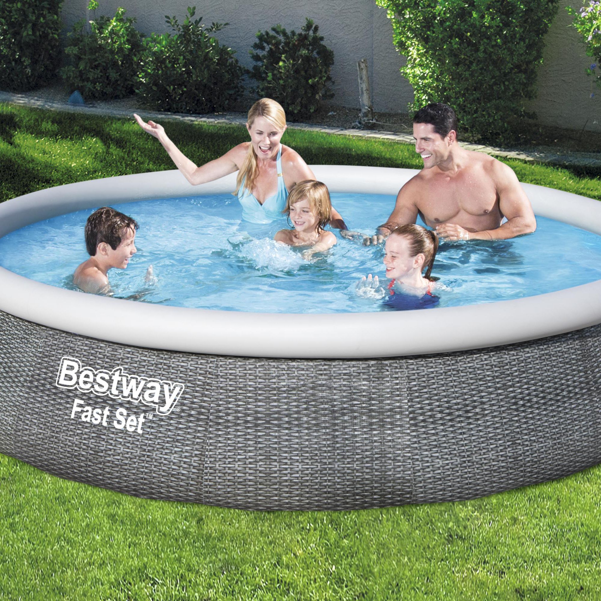 Bestway Fast set Swimming pool with pump (L) 3.96m x (H) 84cm