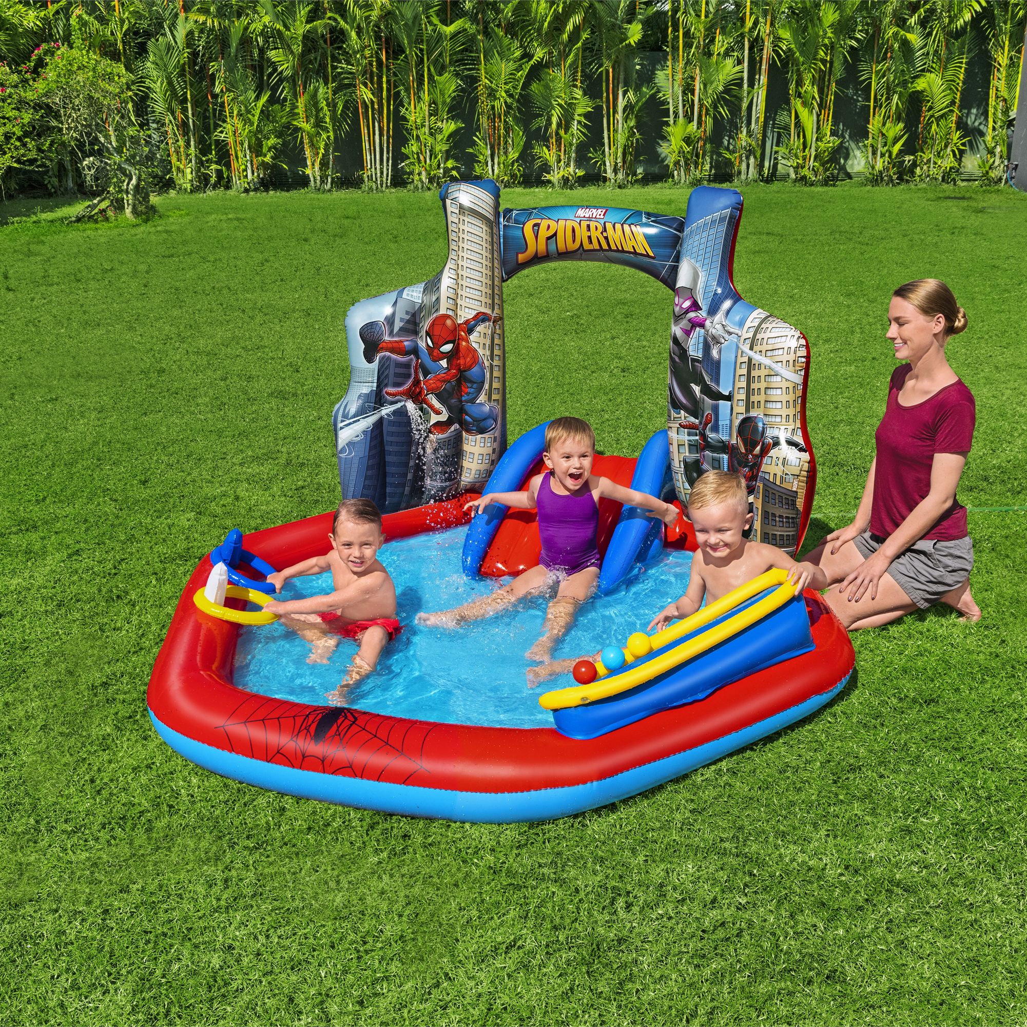 Bestway Multicolour Small Marvel - Spiderman Plastic Play centre With slide
