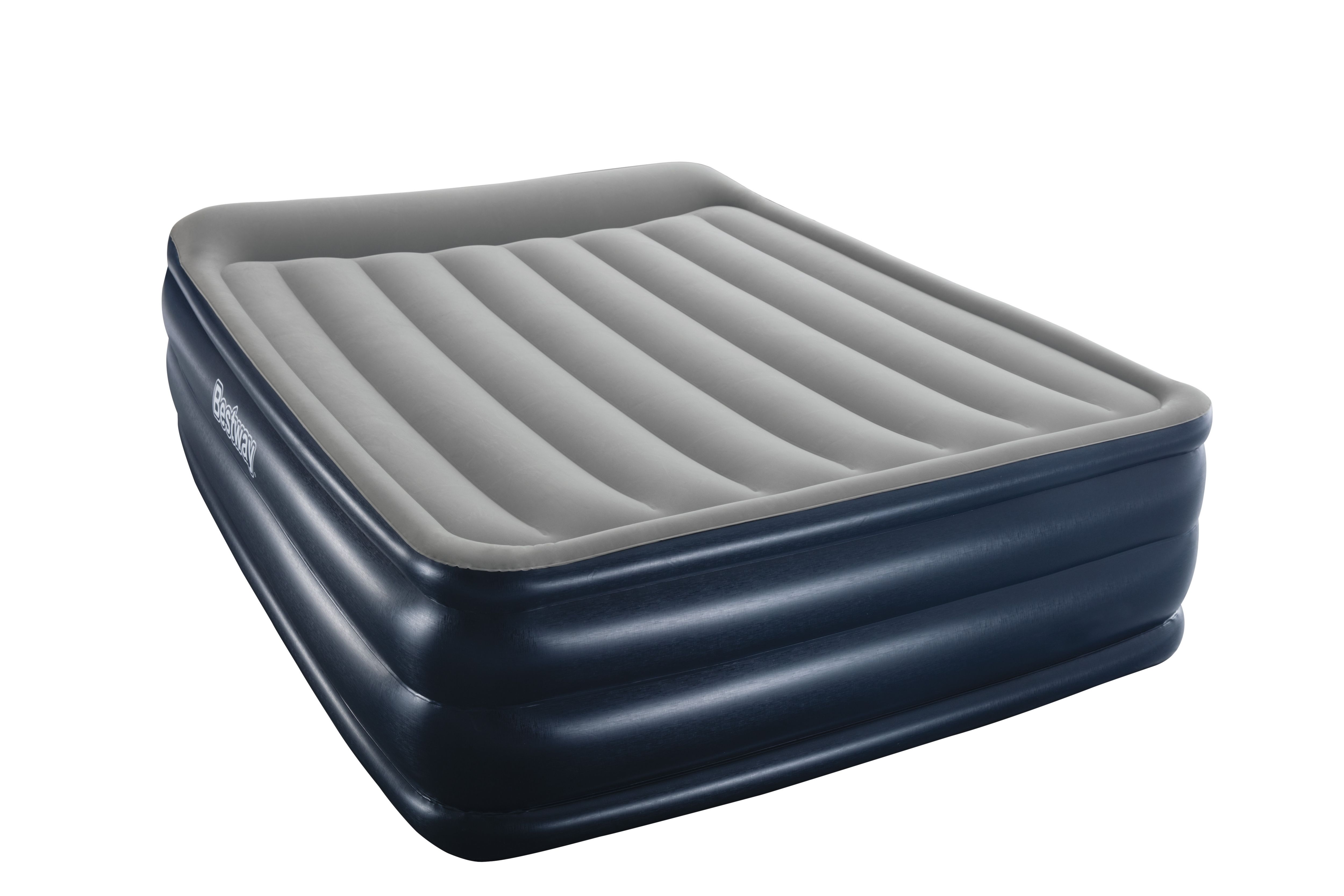 Bestway Nightright Grey blue Double Airbed DIY at B Q