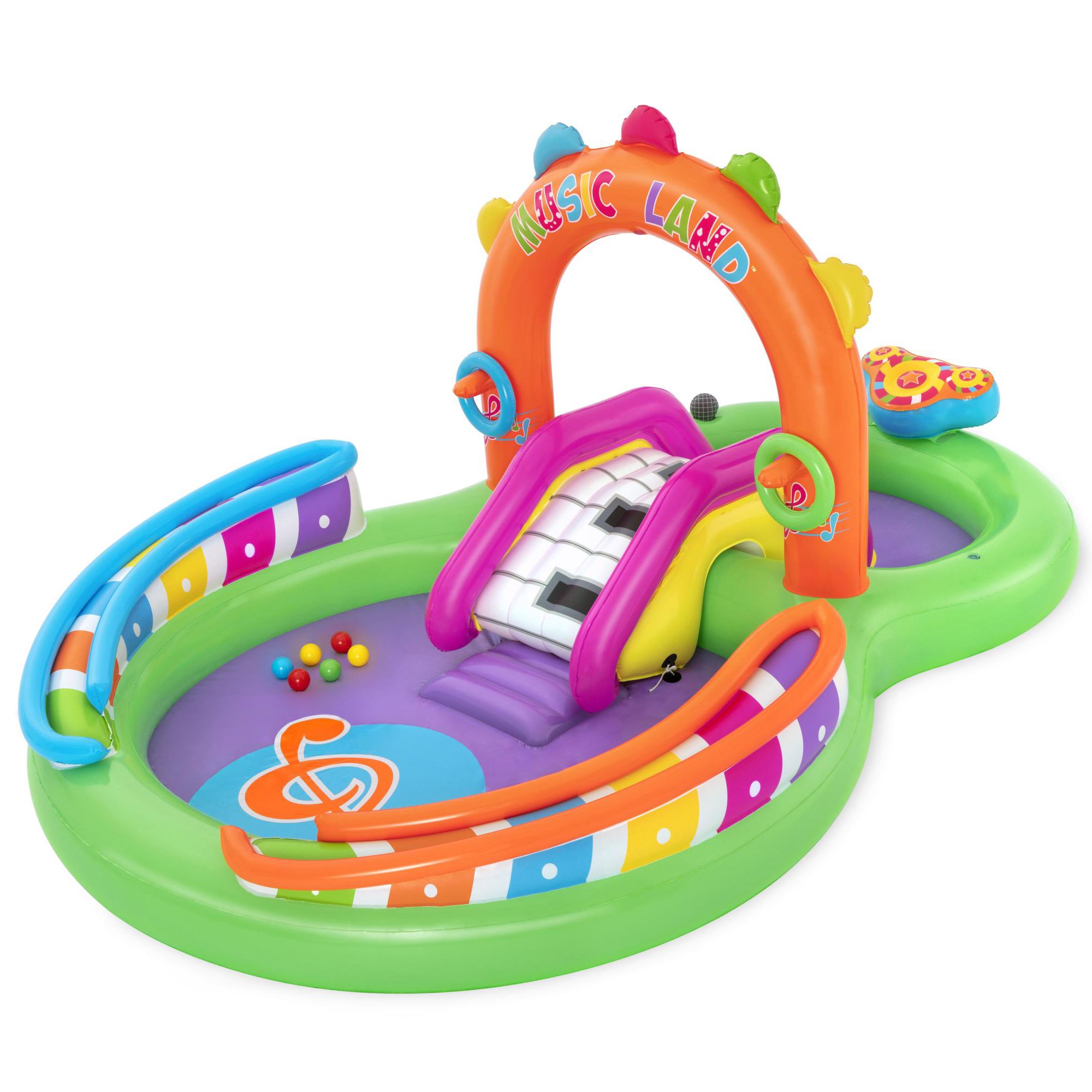 Bestway Sing 'n' splash Multicolour Small Plastic Play centre With slide