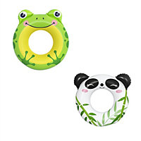 Bestway SplashPals Multicolour Round Animal Print Inflatable pool ring
