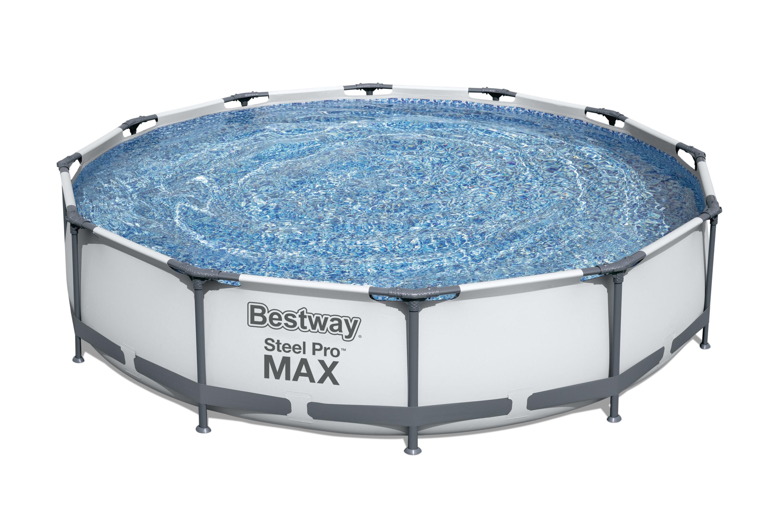 Bestway Steel pro max Polyvinyl chloride (PVC) Family swimming pool (W ...