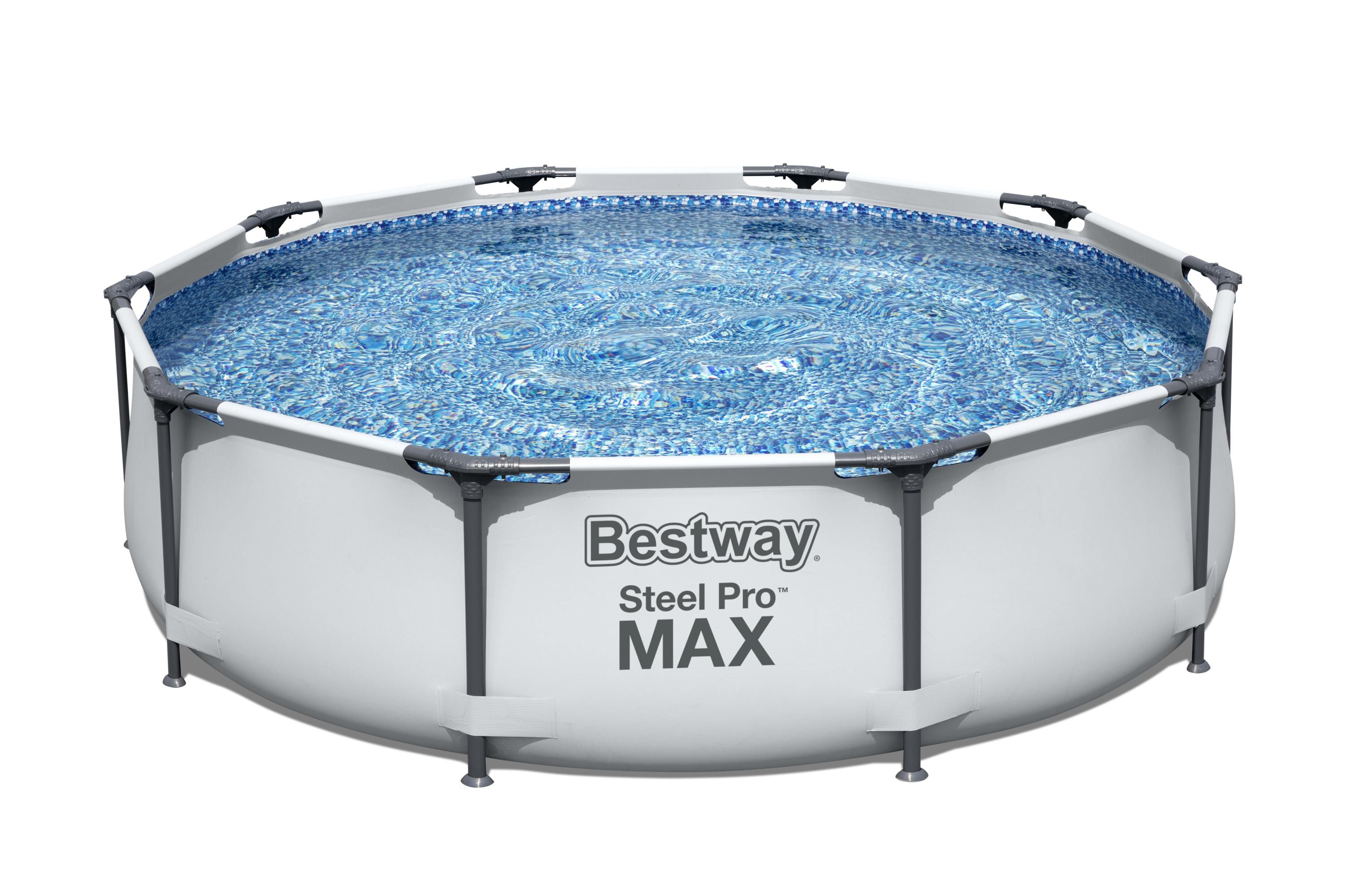 Bestway Steel pro max Swimming pool with pump (L) 3.05m x (H) 76cm