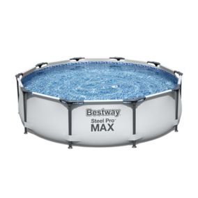 Bestway Steel pro max Swimming pool with pump (L) 3.05m x (H) 76cm