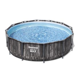 Bestway Steel pro max Swimming pool with pump (L) 3.66m x (H) 100cm