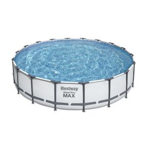 Bestway Steel pro max Swimming pool with pump (L) 5.49m x (H) 122cm