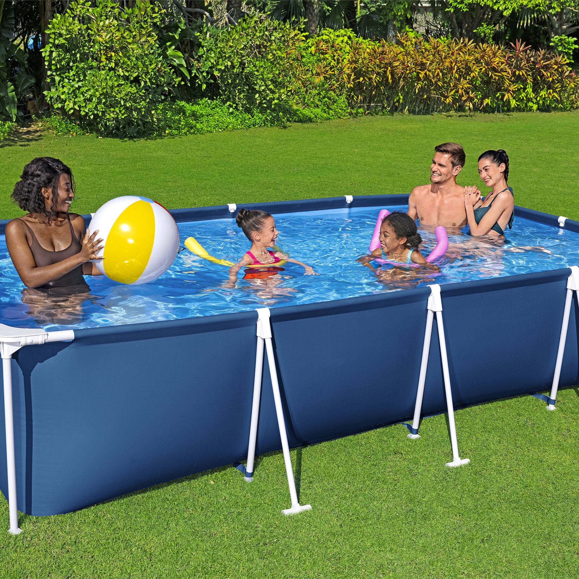 pool Bestway Power Steel Round Above Ground Pool Set, L 14' x W