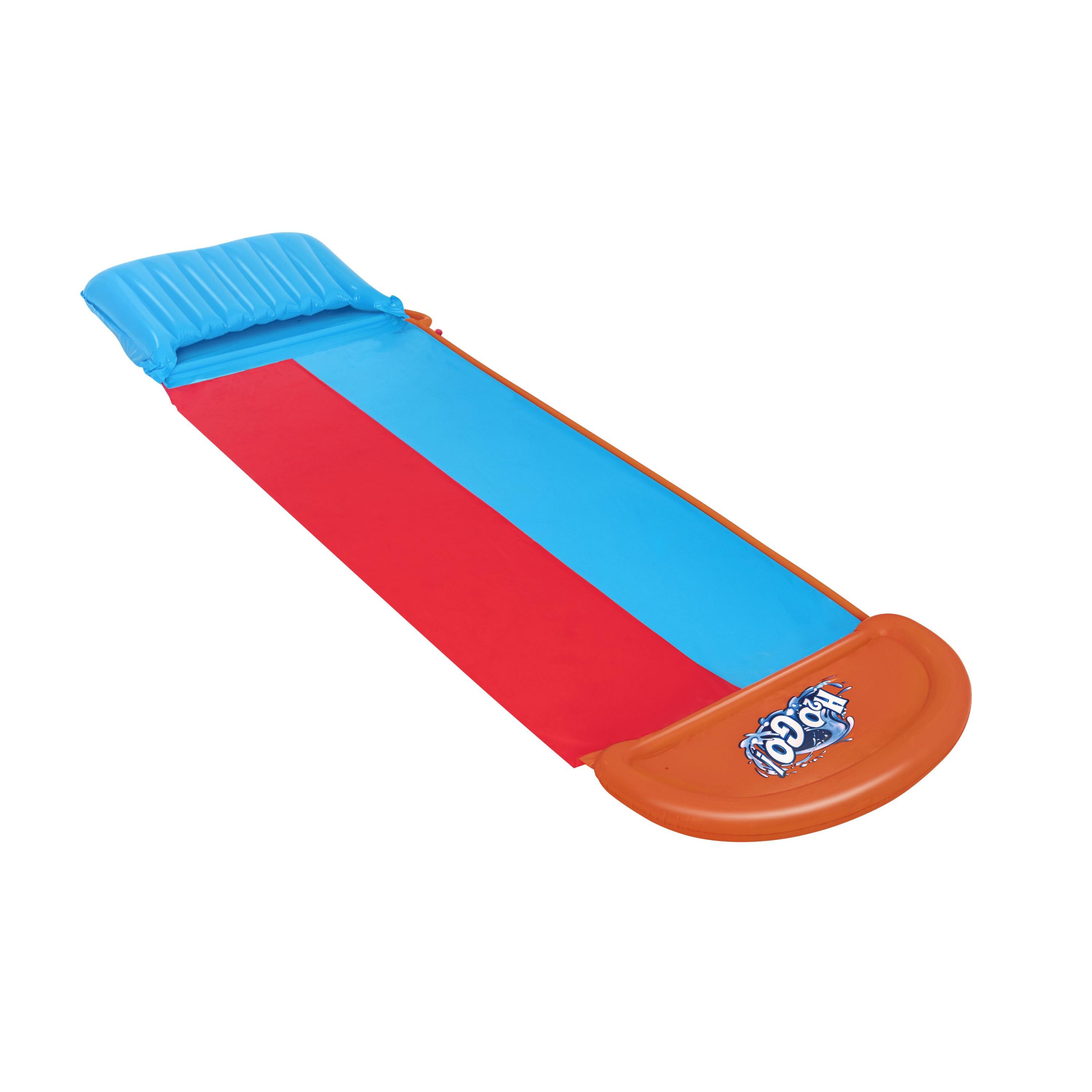 Bestway Tsunami Splash Ramp Blue & Red Rectangular Water slide | DIY at B&Q