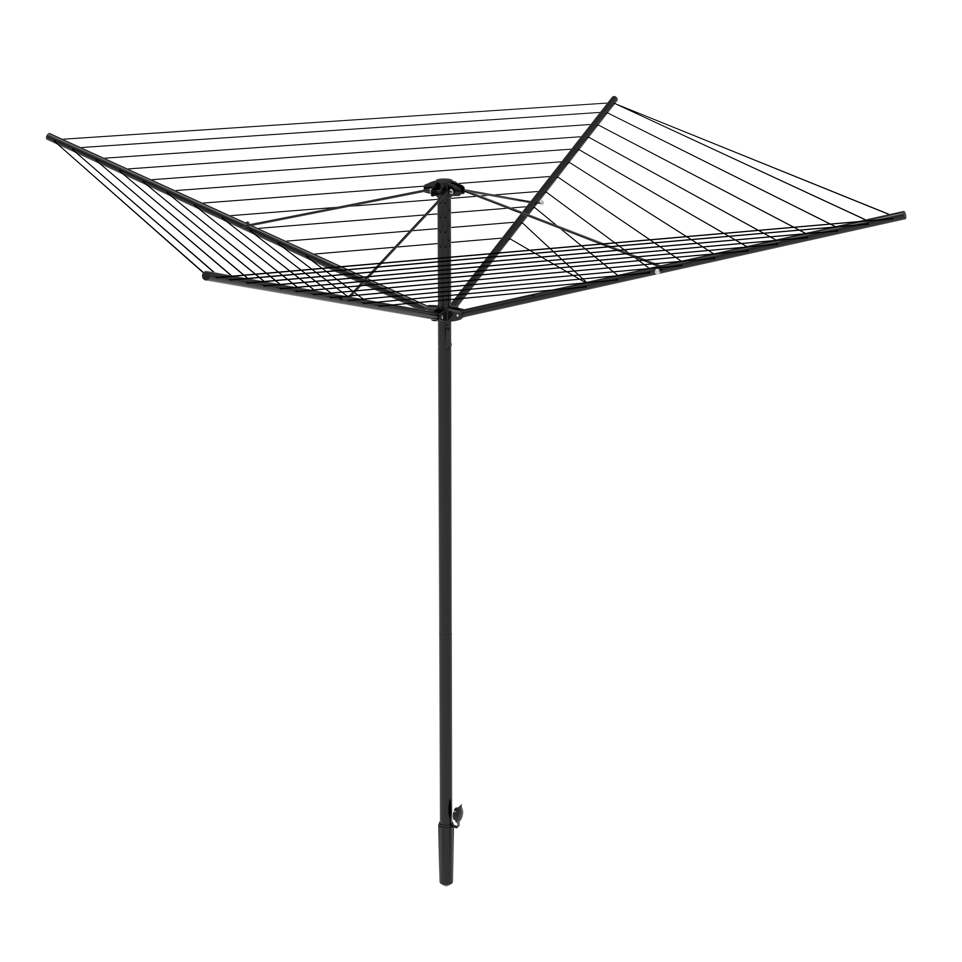 BetterDri Black Plastic & steel 4 Arm Garden Rotary airer, 45m