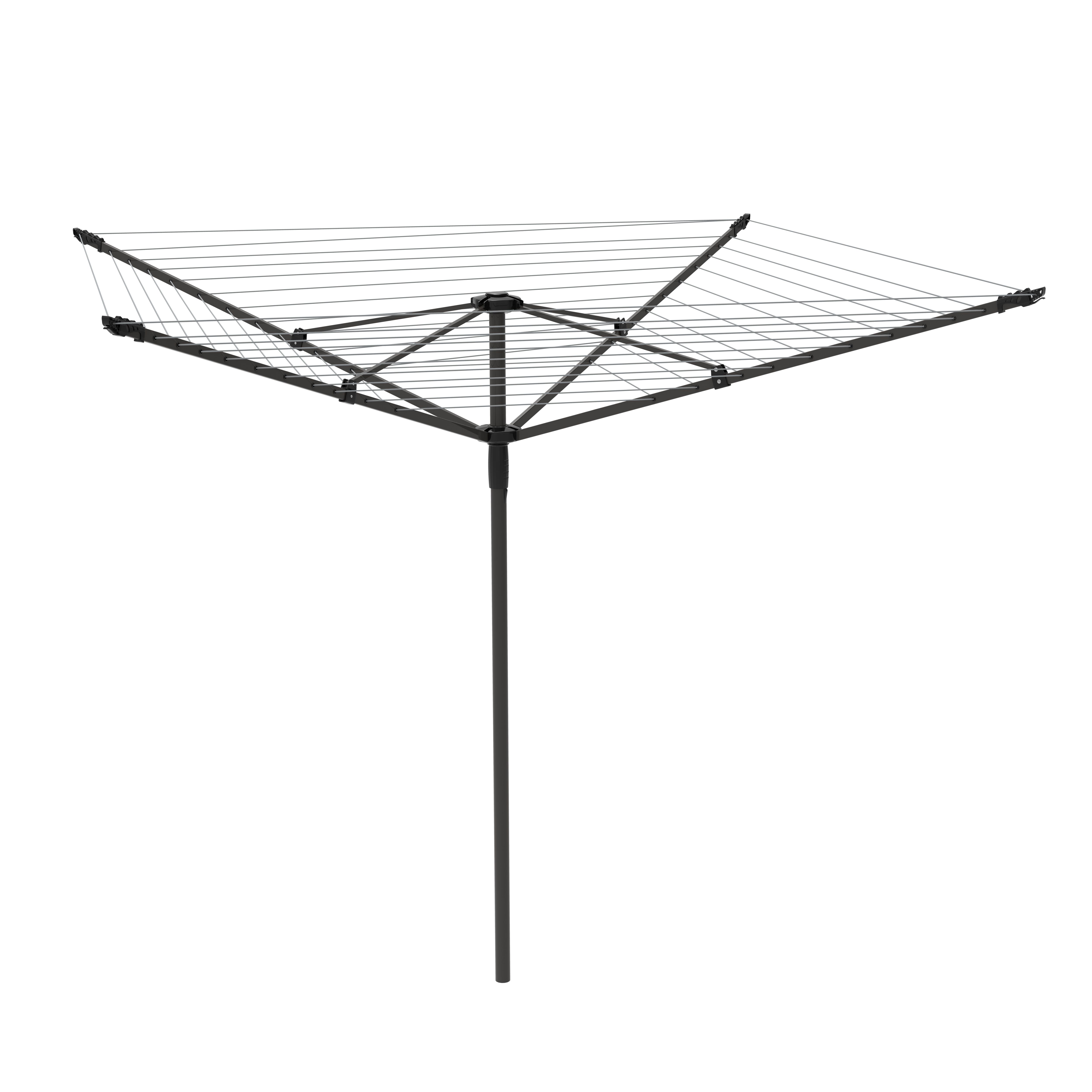 BetterDri Brown Steel Arm Garden Rotary airer, 50m