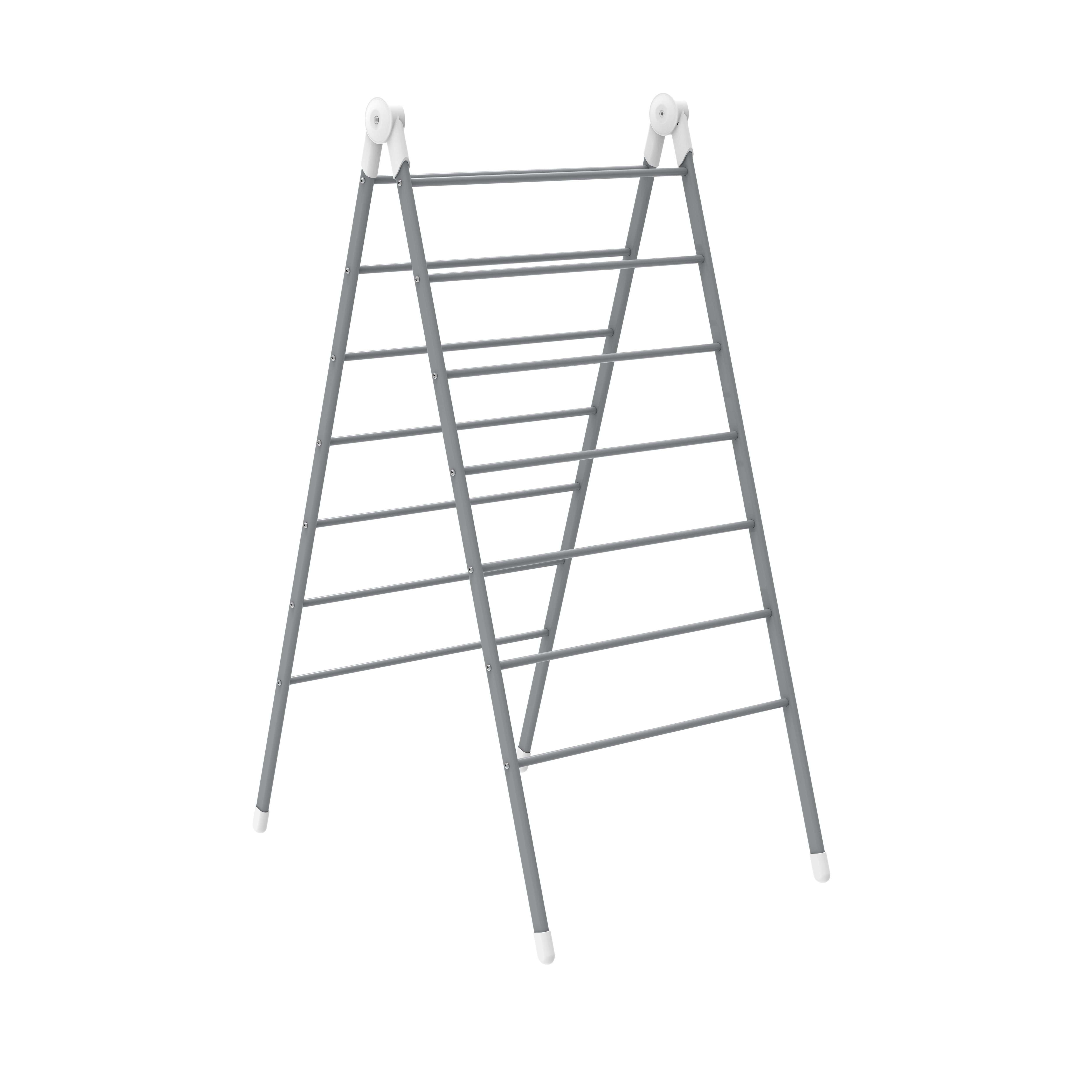 BetterDri Ladder Grey 1 tier Foldable Laundry Airer, 6m