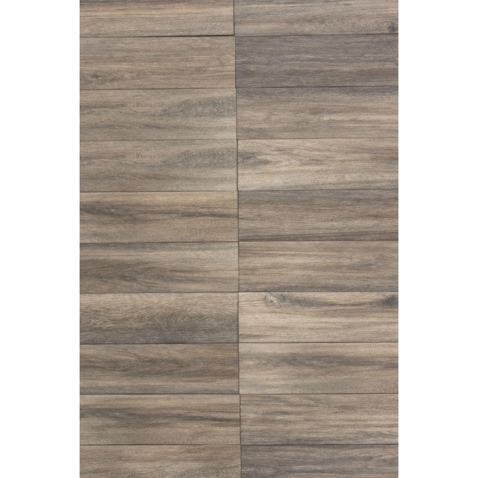 Beyaz Natural Matt Wood effect Textured Porcelain Indoor Wall & floor Tile, Pack of 17, (L)600mm (W)150mm