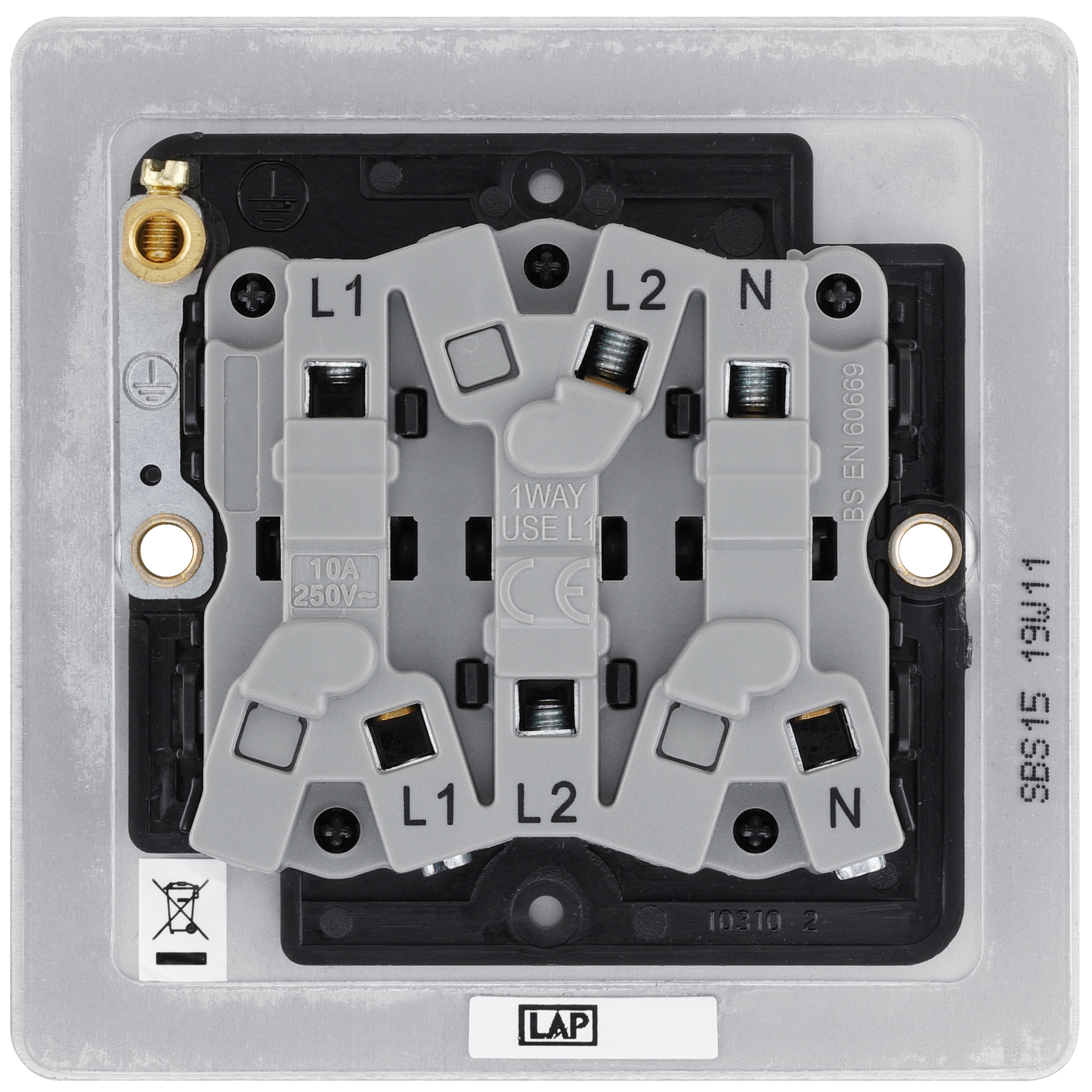 BG 10A Rocker Flat Control switch with Without LED indicator Matt - 4
