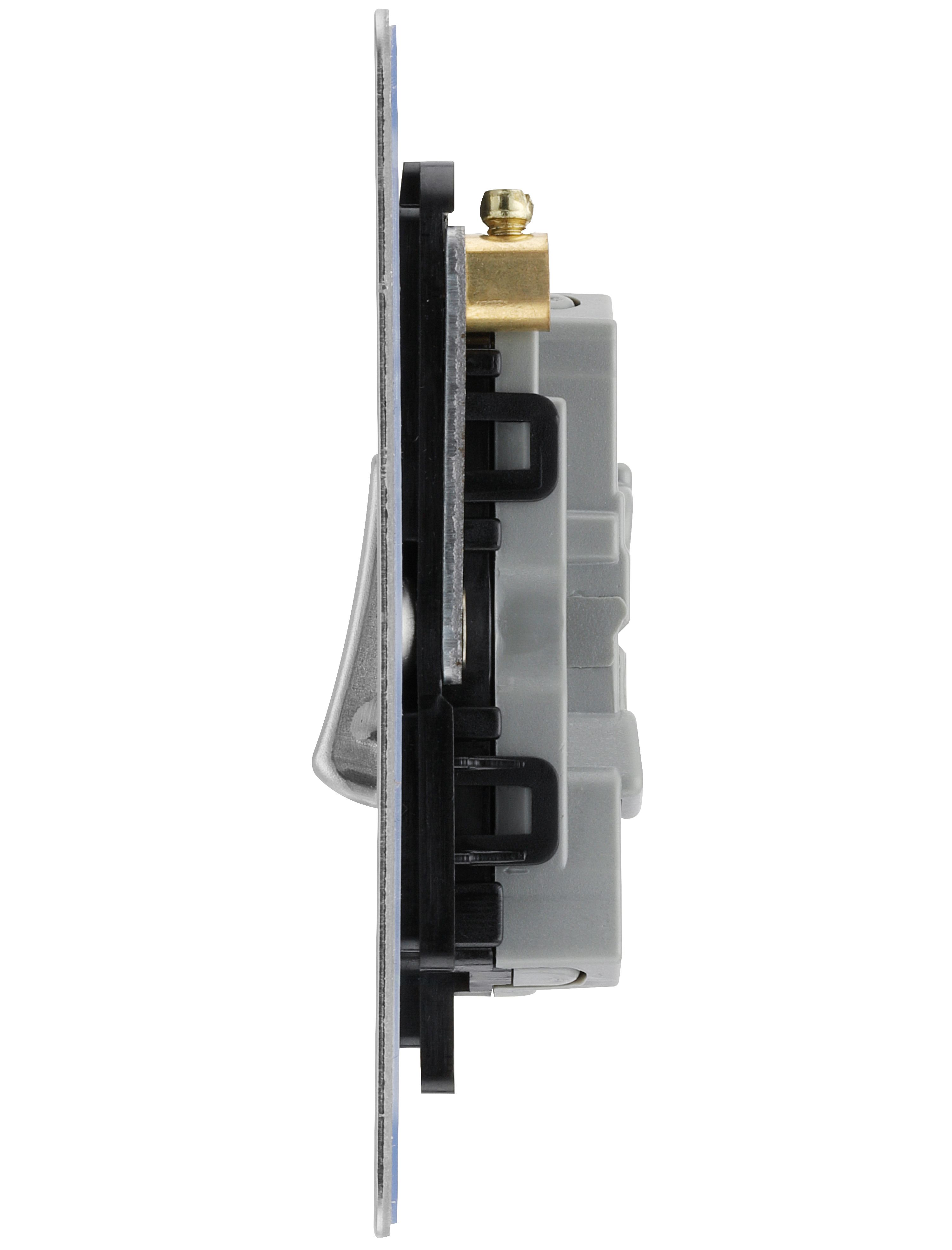 BG 10A Rocker Flat Control switch with Without LED indicator Matt - 5