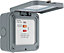 BG 13A Grey Outdoor Weatherproof fused connection unit with RCD