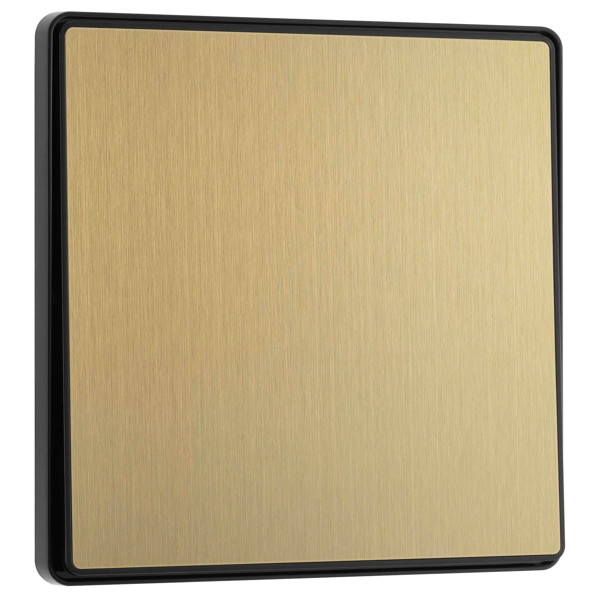 BG 20A 2 way 1 gang Light switch Screwless Satin Brass effect