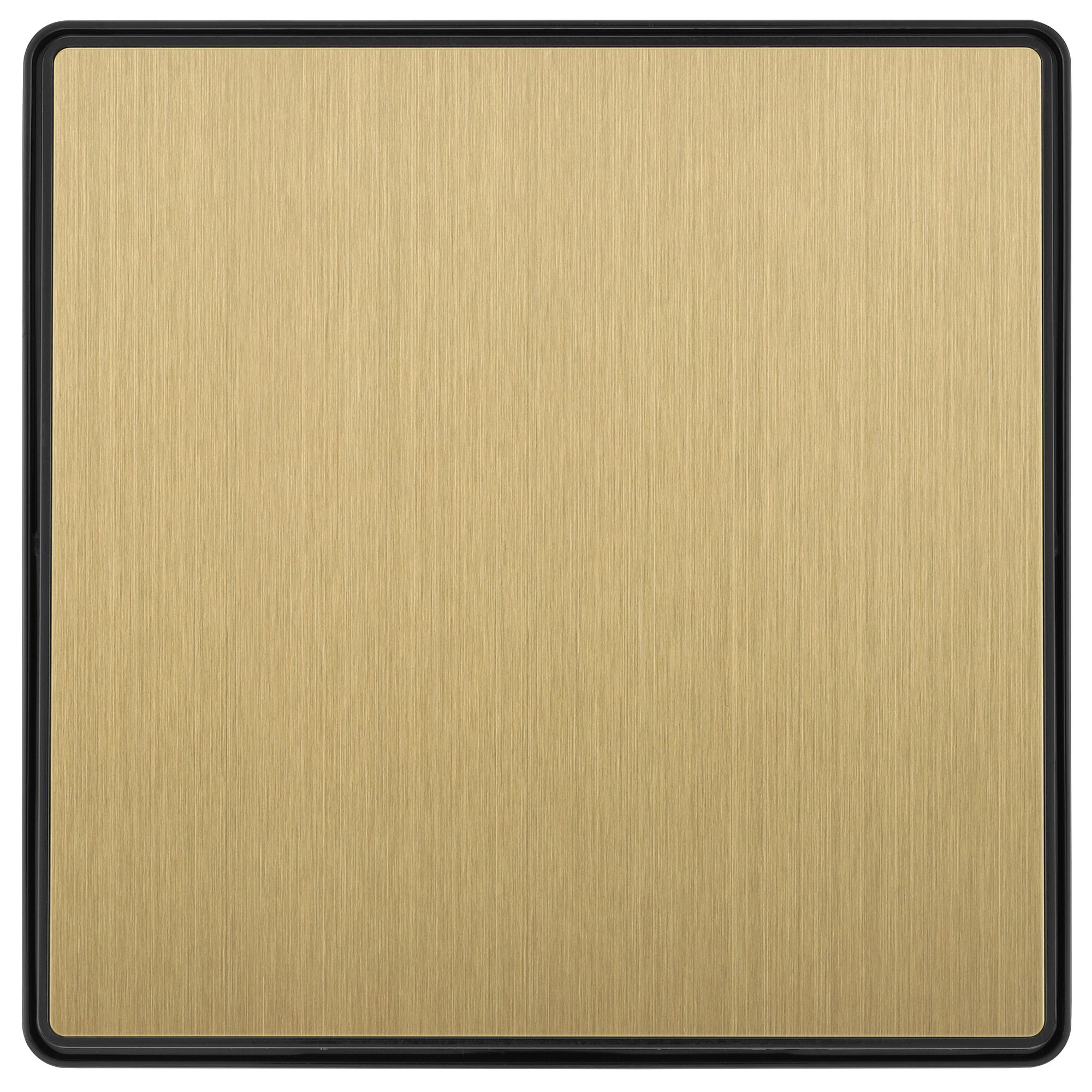 BG 20A 2 way 1 gang Light switch Screwless Satin Brass effect