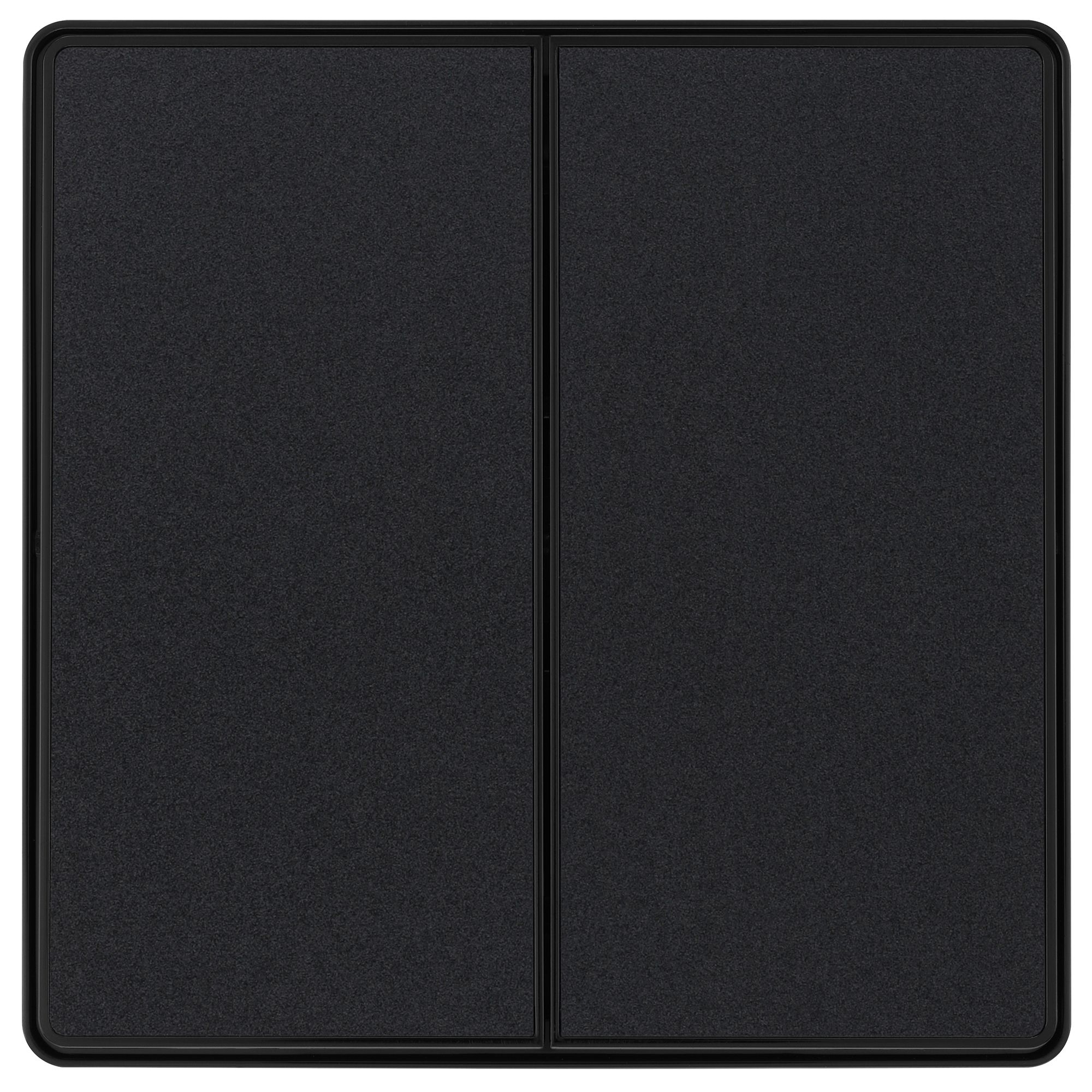 BG 20A 2 way 2 gang Light switch Screwless Matt Black