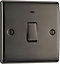 BG 20A Rocker Raised slim Control switch with LED indicator Gloss Black