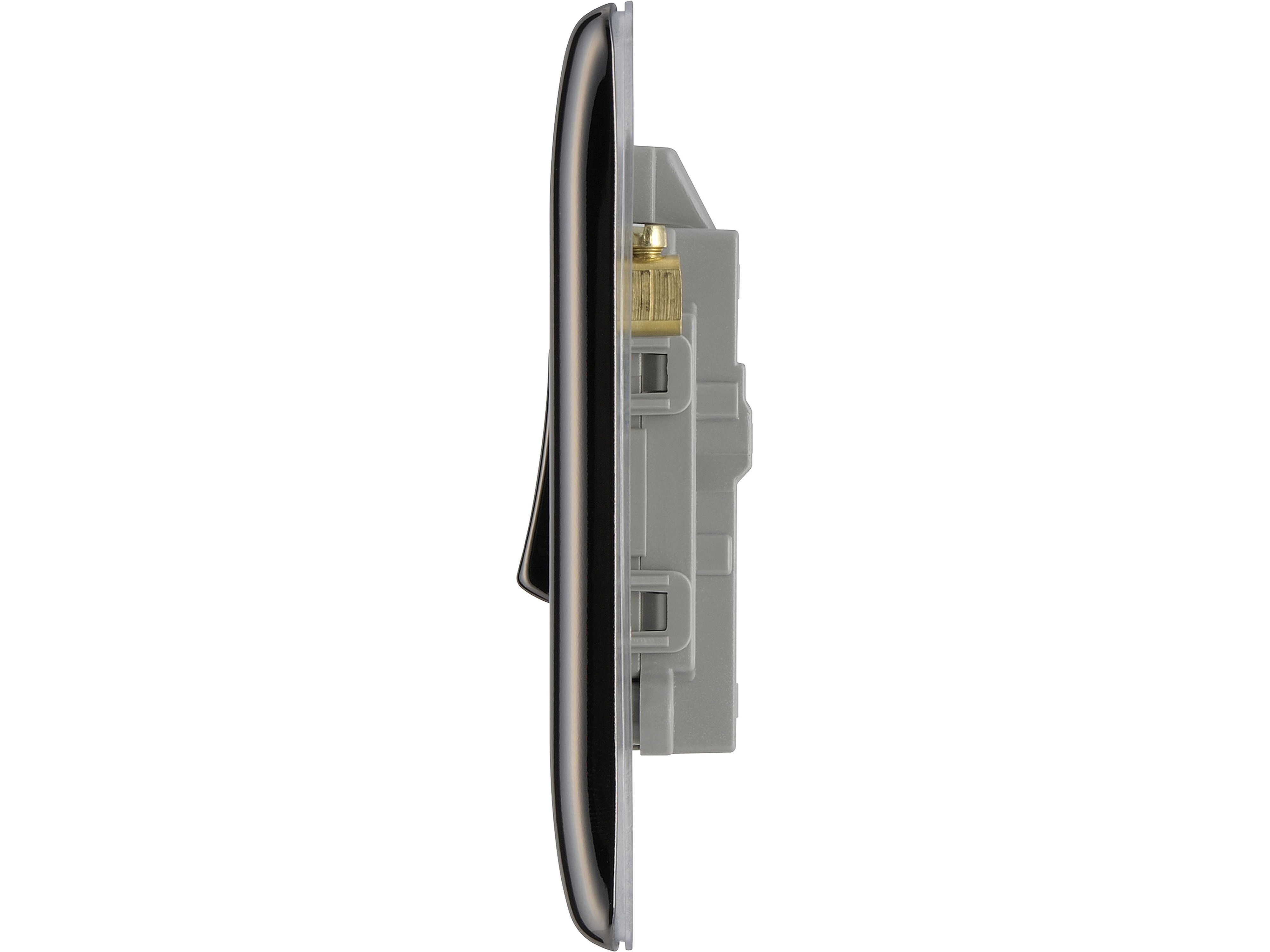 BG 20A Rocker Raised slim Control switch with LED indicator Gloss Black