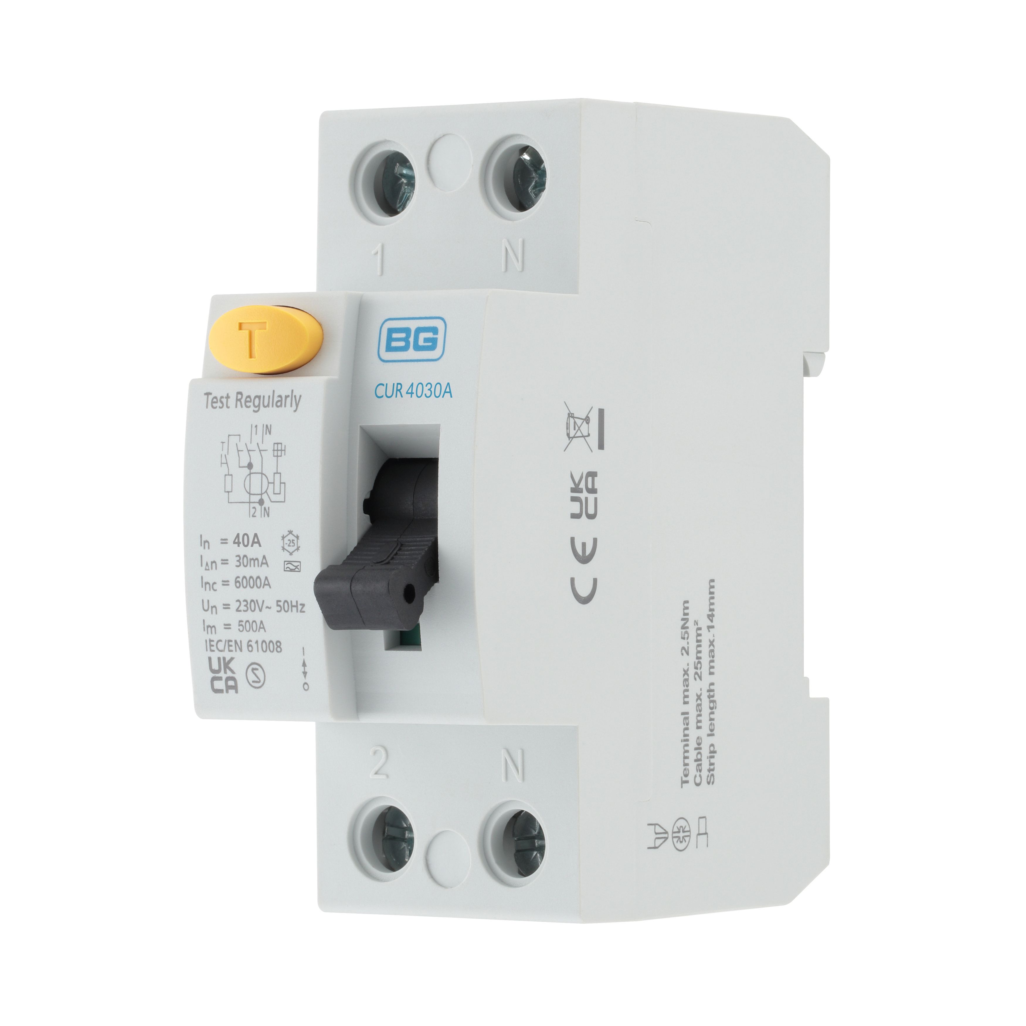 BG 40A 2 Residual current device (RCD)
