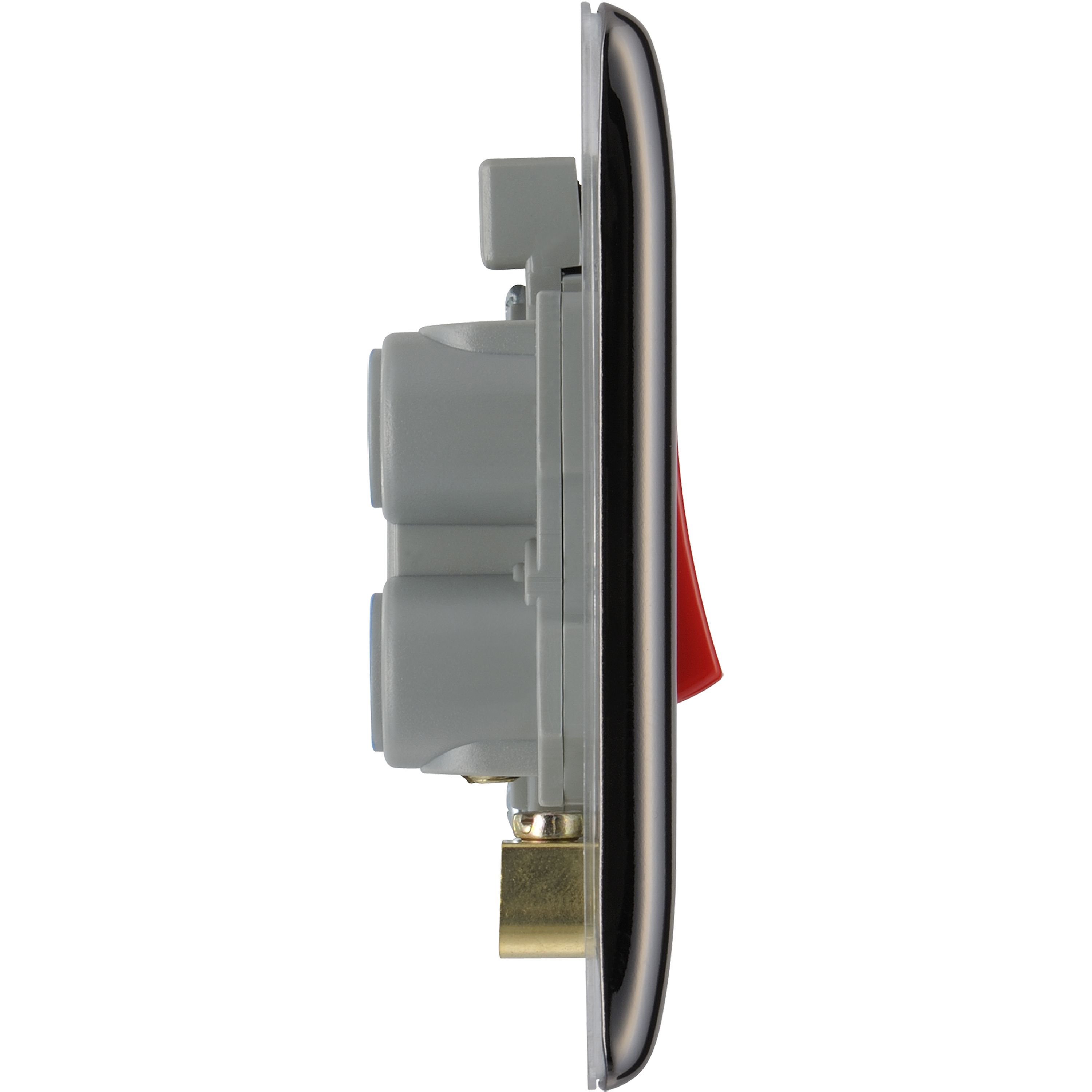 BG 45A Rocker Raised slim Control switch with LED indicator Gloss Black - 5