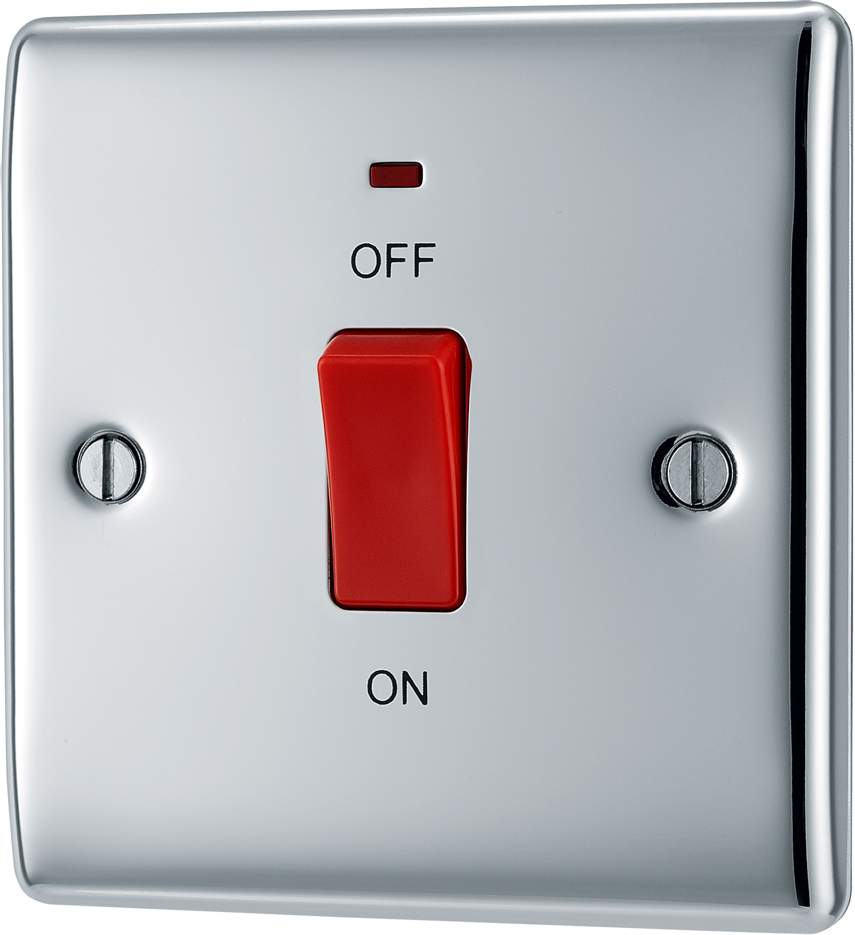 BG 45A Rocker Raised slim Control switch with LED indicator Gloss